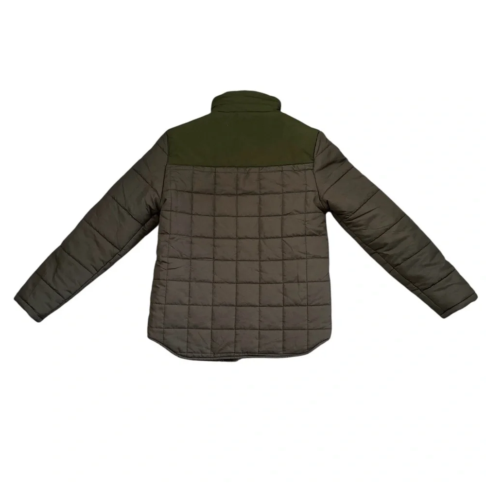 NWT Nomad Men’s Quilted Puffer Jacket Olive Charcoal Full Zip M